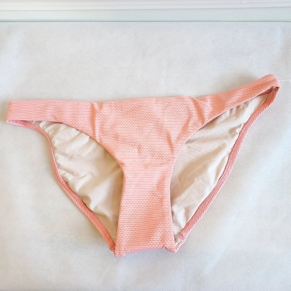 New Pilyq Coral Coast Basic Ruched Full Bottoms Size Small